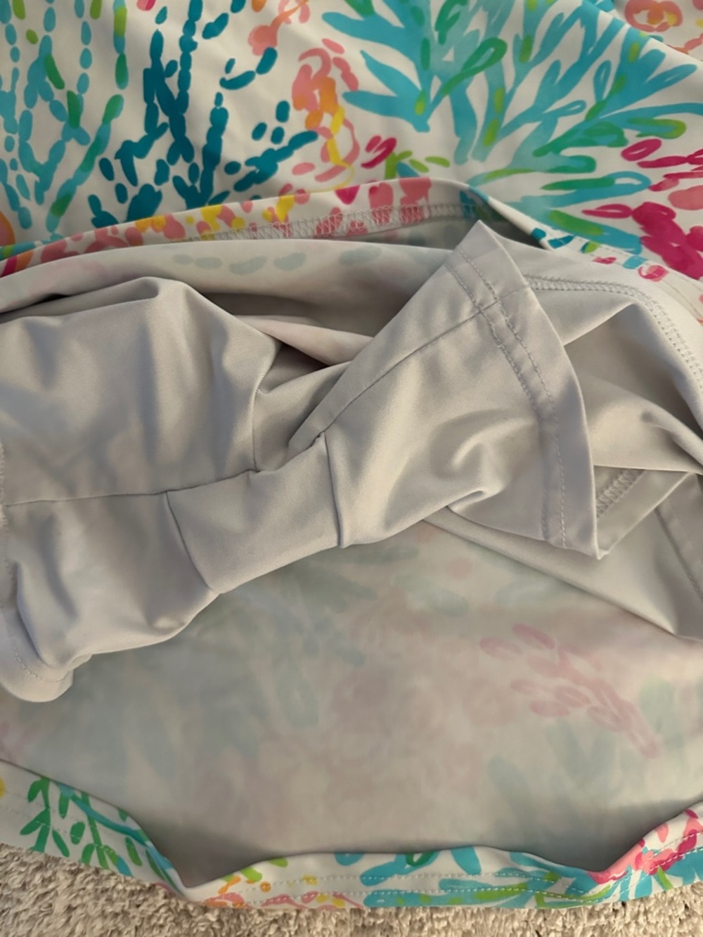 Aryeh Multicolor Coral Reef Print Skort. Medium, EUC - Picture 3 of 4